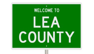 İşaretli yeşil 3D otoyol