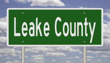 İşaretli yeşil 3D otoyol