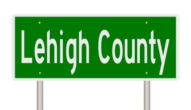 İşaretli yeşil 3D otoyol