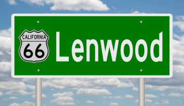 İşaretli yeşil 3D otoyol