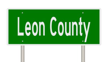 İşaretli yeşil 3D otoyol