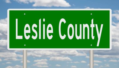 İşaretli yeşil 3D otoyol