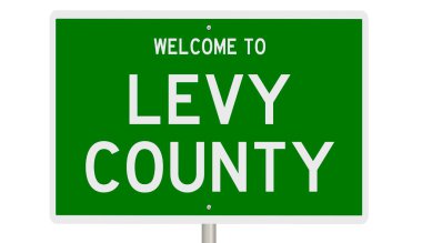 İşaretli yeşil 3D otoyol