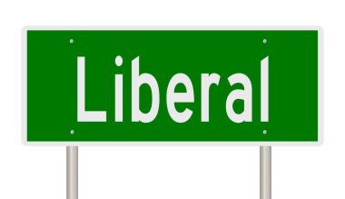 İşaretli yeşil 3D otoyol