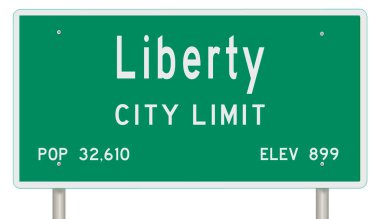 İşaretli yeşil 3D otoyol