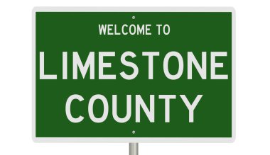 İşaretli yeşil 3D otoyol