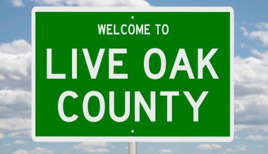 İşaretli yeşil 3D otoyol