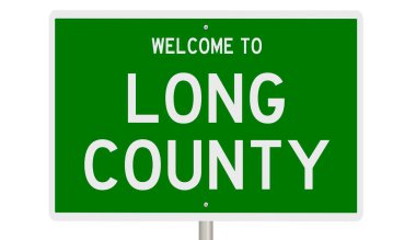 İşaretli yeşil 3D otoyol