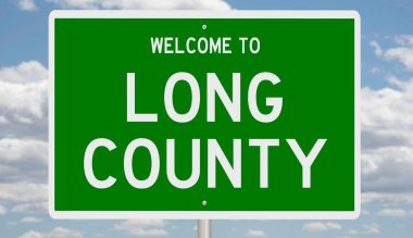 İşaretli yeşil 3D otoyol