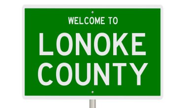 İşaretli yeşil 3D otoyol