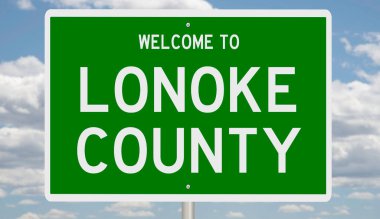 İşaretli yeşil 3D otoyol