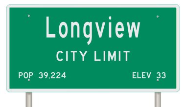 İşaretli yeşil 3D otoyol