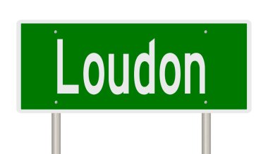 İşaretli yeşil 3D otoyol