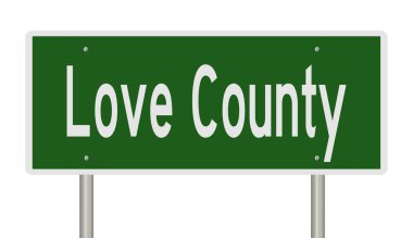 İşaretli yeşil 3D otoyol