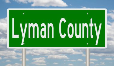 İşaretli yeşil 3D otoyol