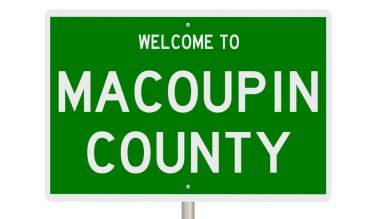 İşaretli yeşil 3D otoyol