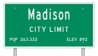 İşaretli yeşil 3D otoyol