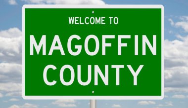 İşaretli yeşil 3D otoyol