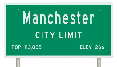 İşaretli yeşil 3D otoyol