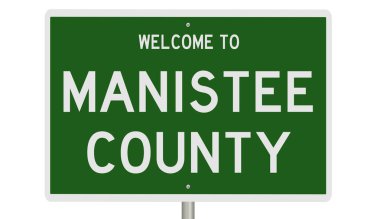 İşaretli yeşil 3D otoyol