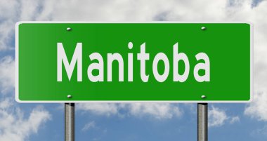 İşaretli yeşil 3D otoyol