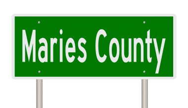 İşaretli yeşil 3D otoyol