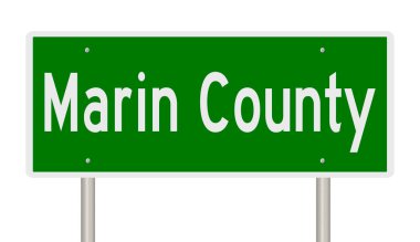 İşaretli yeşil 3D otoyol