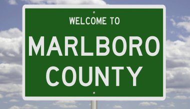 İşaretli yeşil 3D otoyol