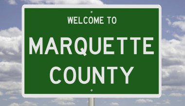 İşaretli yeşil 3D otoyol