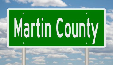 İşaretli yeşil 3D otoyol