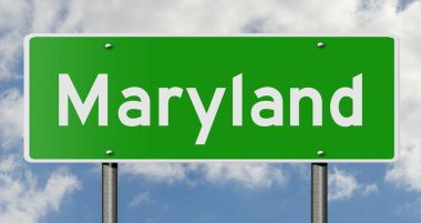 İşaretli yeşil 3D otoyol