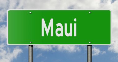 İşaretli yeşil 3D otoyol