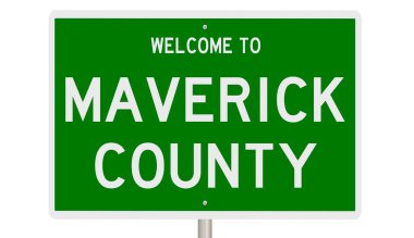 İşaretli yeşil 3D otoyol