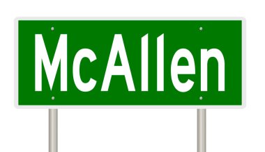 İşaretli yeşil 3D otoyol