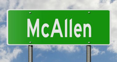 İşaretli yeşil 3D otoyol