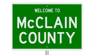 İşaretli yeşil 3D otoyol