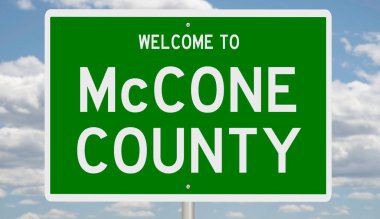 İşaretli yeşil 3D otoyol