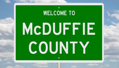 İşaretli yeşil 3D otoyol