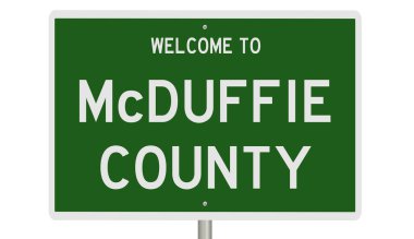 İşaretli yeşil 3D otoyol