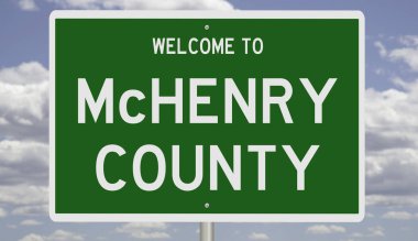 İşaretli yeşil 3D otoyol