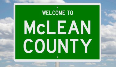 İşaretli yeşil 3D otoyol