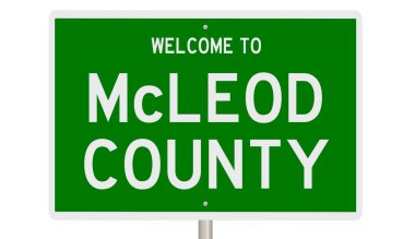 İşaretli yeşil 3D otoyol