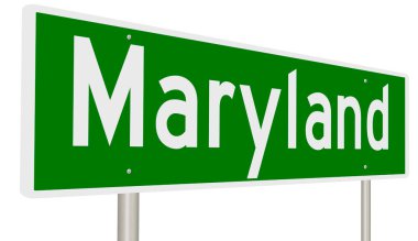 İşaretli yeşil 3D otoyol