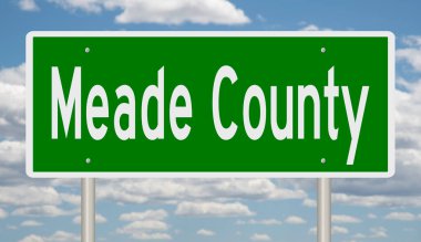 İşaretli yeşil 3D otoyol