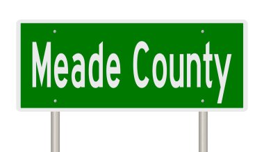 İşaretli yeşil 3D otoyol