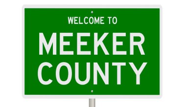 İşaretli yeşil 3D otoyol