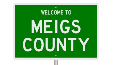 İşaretli yeşil 3D otoyol