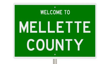 İşaretli yeşil 3D otoyol