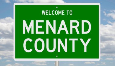 İşaretli yeşil 3D otoyol