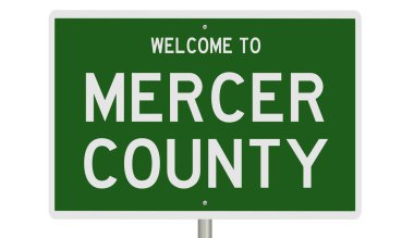 İşaretli yeşil 3D otoyol